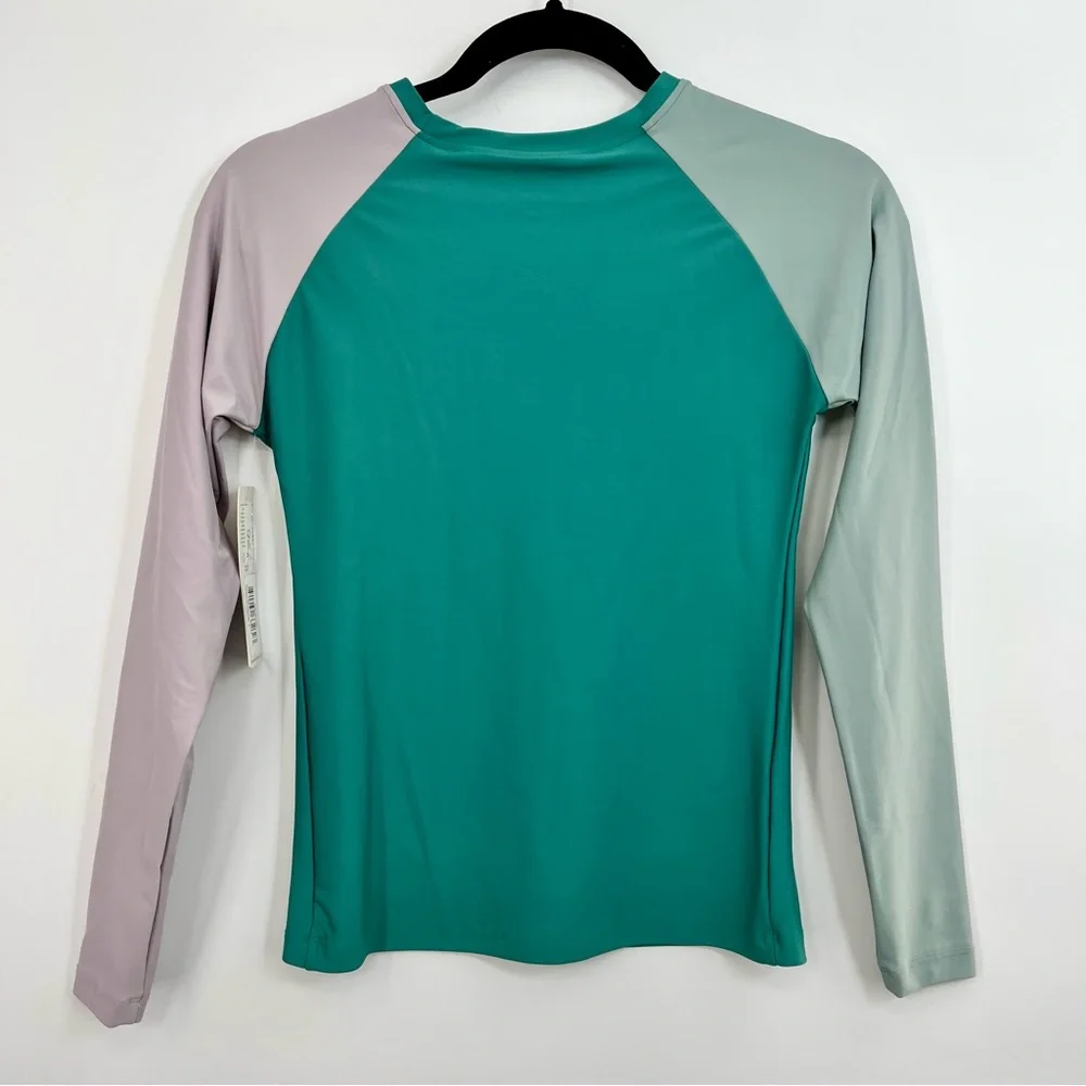 NWT Seea Doheny Rashguard Forest Green Shirt Top Swim Surf Long Sleeve Small - Picture 5 of 8